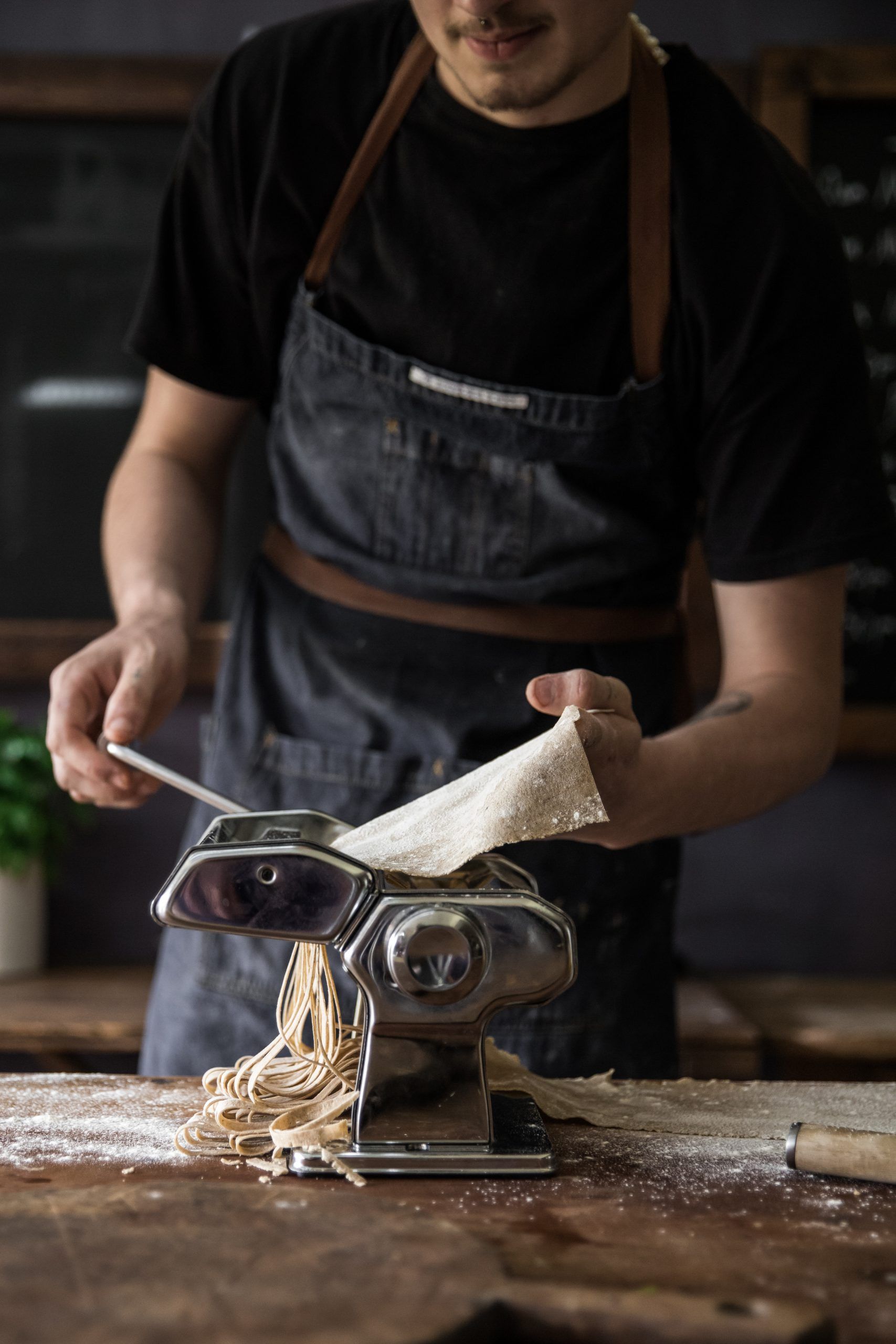 making pasta dough