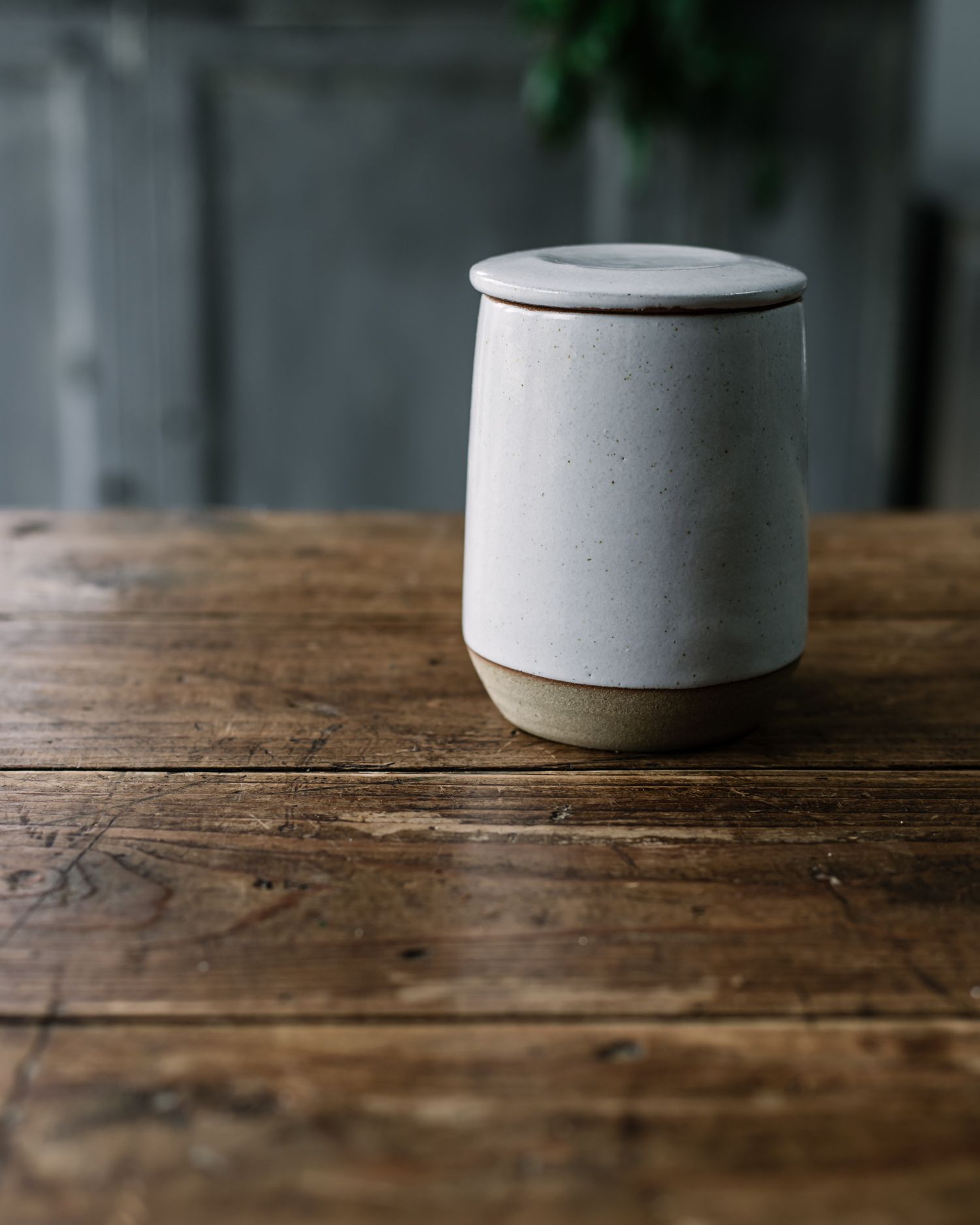 Sourdough Starter Jar - White
