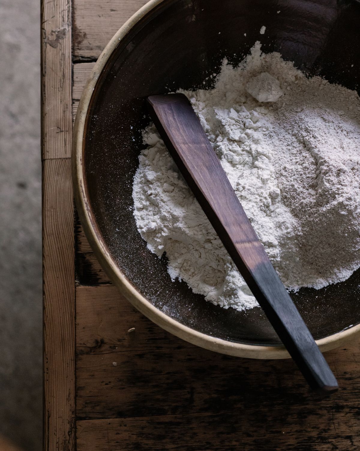 hand carved wooden spatula