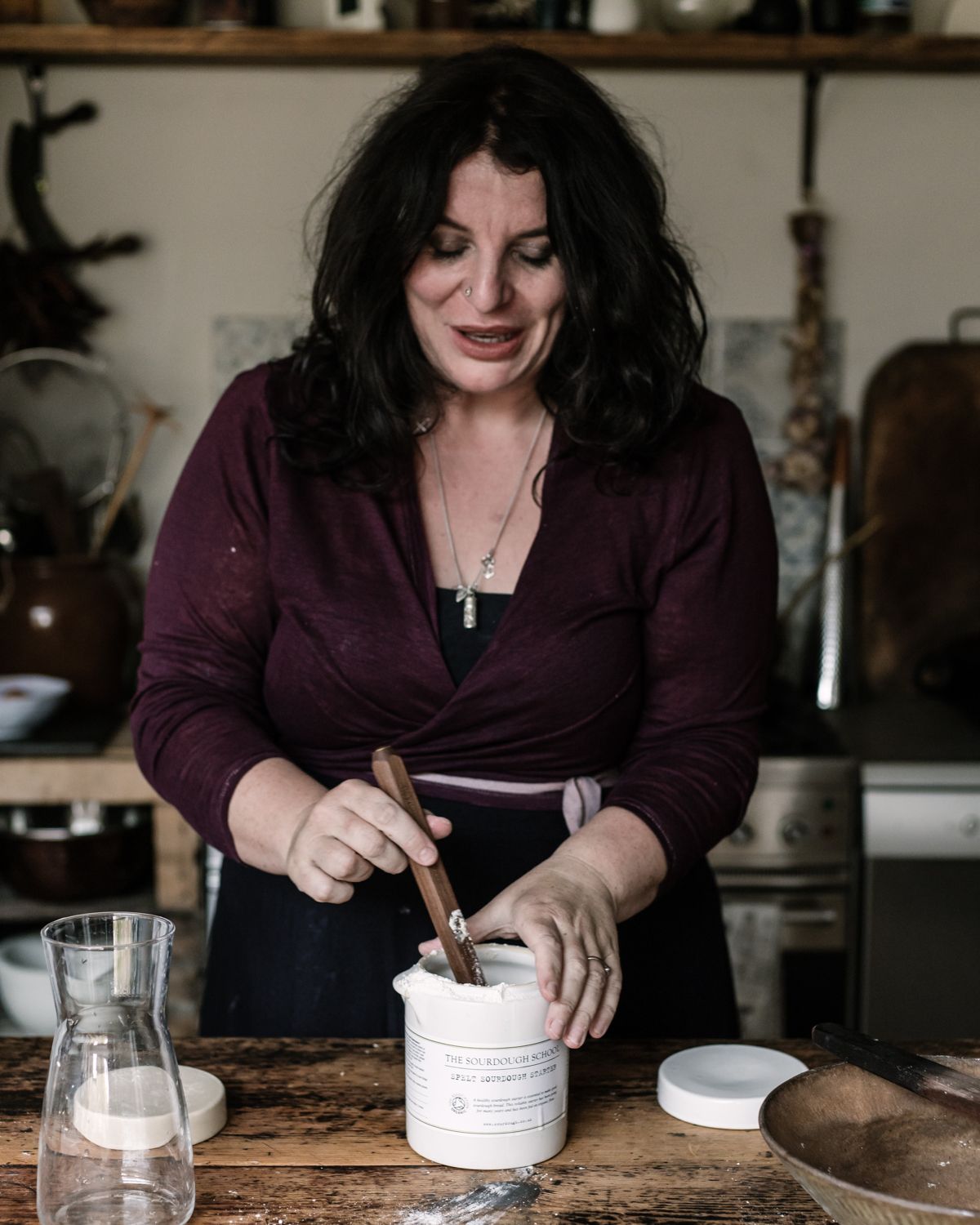The Sourdough School - Hand Carved Wooden Spurtle - Image 4