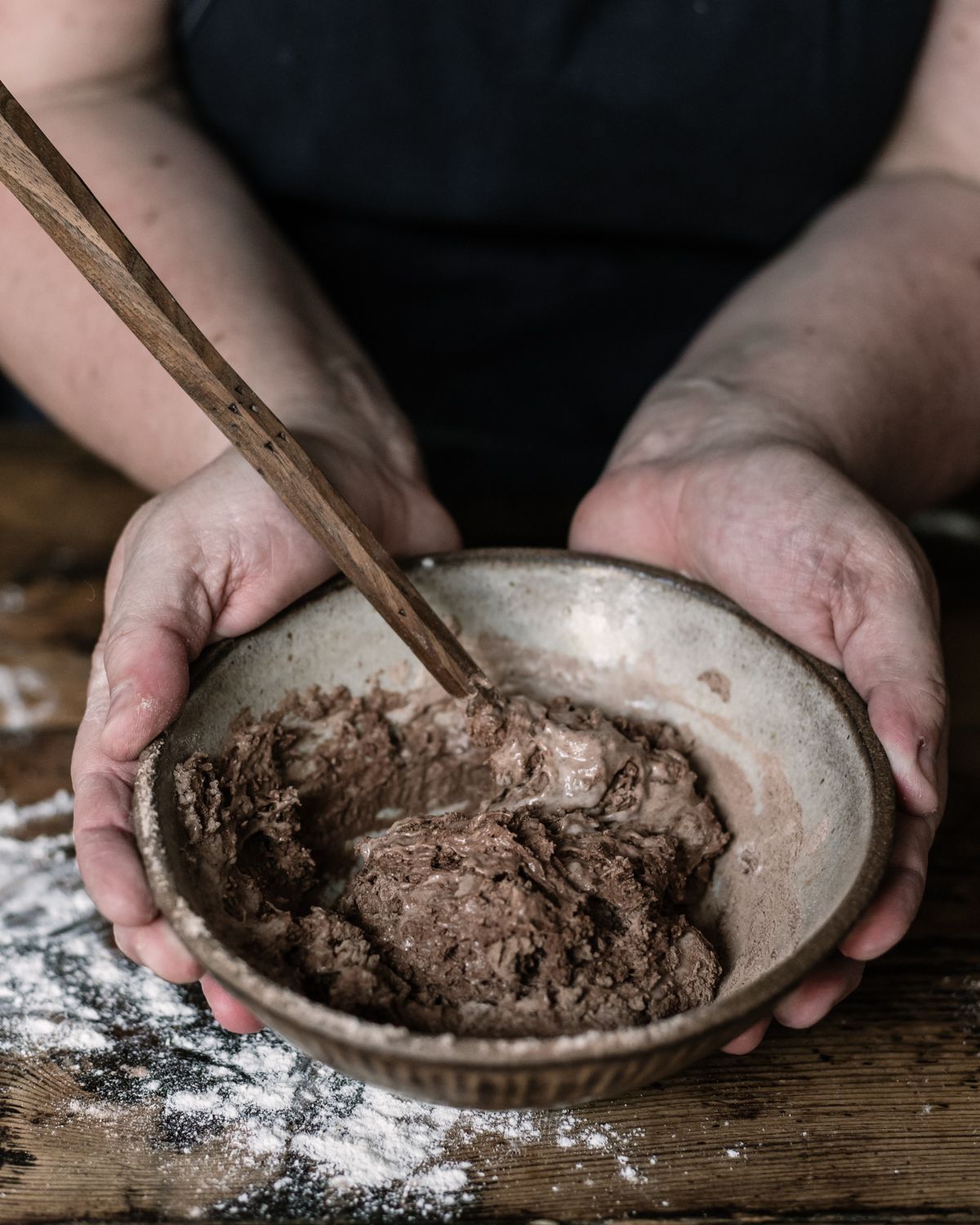 The Sourdough School - Hand Carved Wooden Spurtle - Image 3