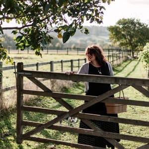 vanessa opening a gate