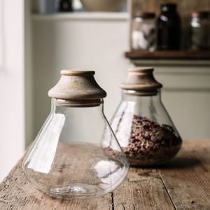 glass storage jars