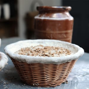 lined wicker banneton