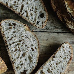 sourdough bread boule cut