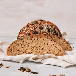 seeded sourdough loaf
