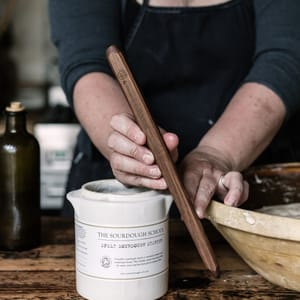 hand carved wooden spurtle