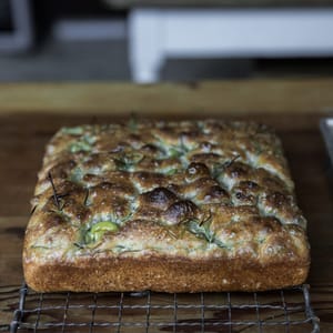 olive sourdough focaccia