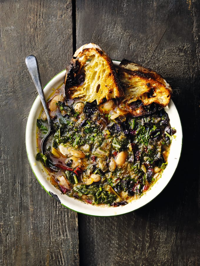 Chard, Leek and White Bean Soup