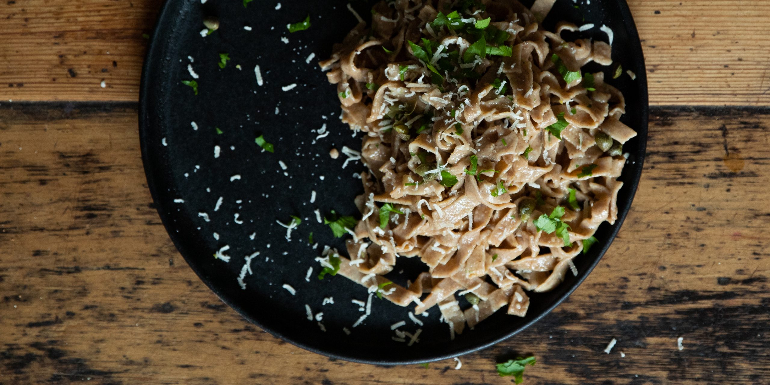 Sourdough Tagliatelle with Cultured Anchovy Butter