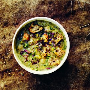 Gill Meller's Sweetcorn, Raddichio & White Bean Soup