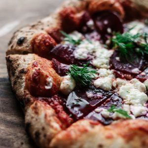 beetroot dill sourdough pizza