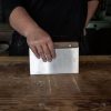 Dough scraper wooden handle