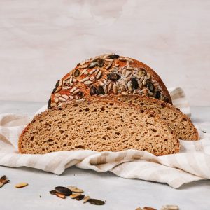 seeded sourdough loaf